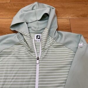 Footjoy Full Zip Women's XL Golf Jacket White Green